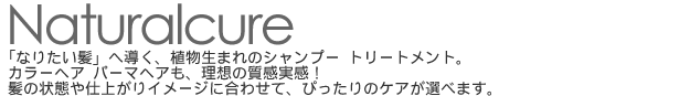 Naturalcure@uȂ肽v֓AA܂̃Vv[Eg[ggBJ[wAEp[}wAAz̎ȈԂdオC[Wɍ킹āA҂̃PAIׂ܂B